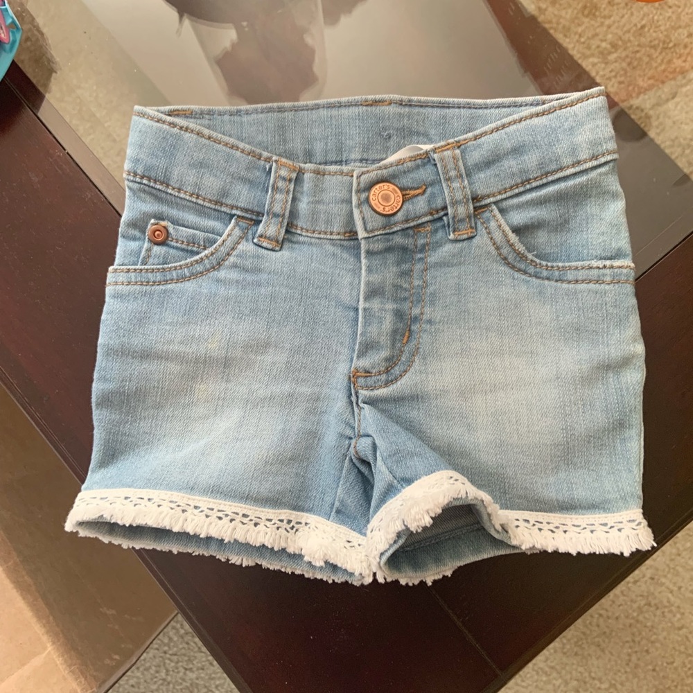 Toddler girls denim shorts size 2T Carter’s